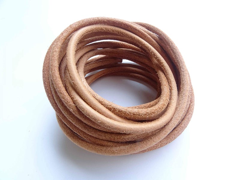 Analys CC Round Genuine Leather Shoelaces (Brown 63") - Image 2